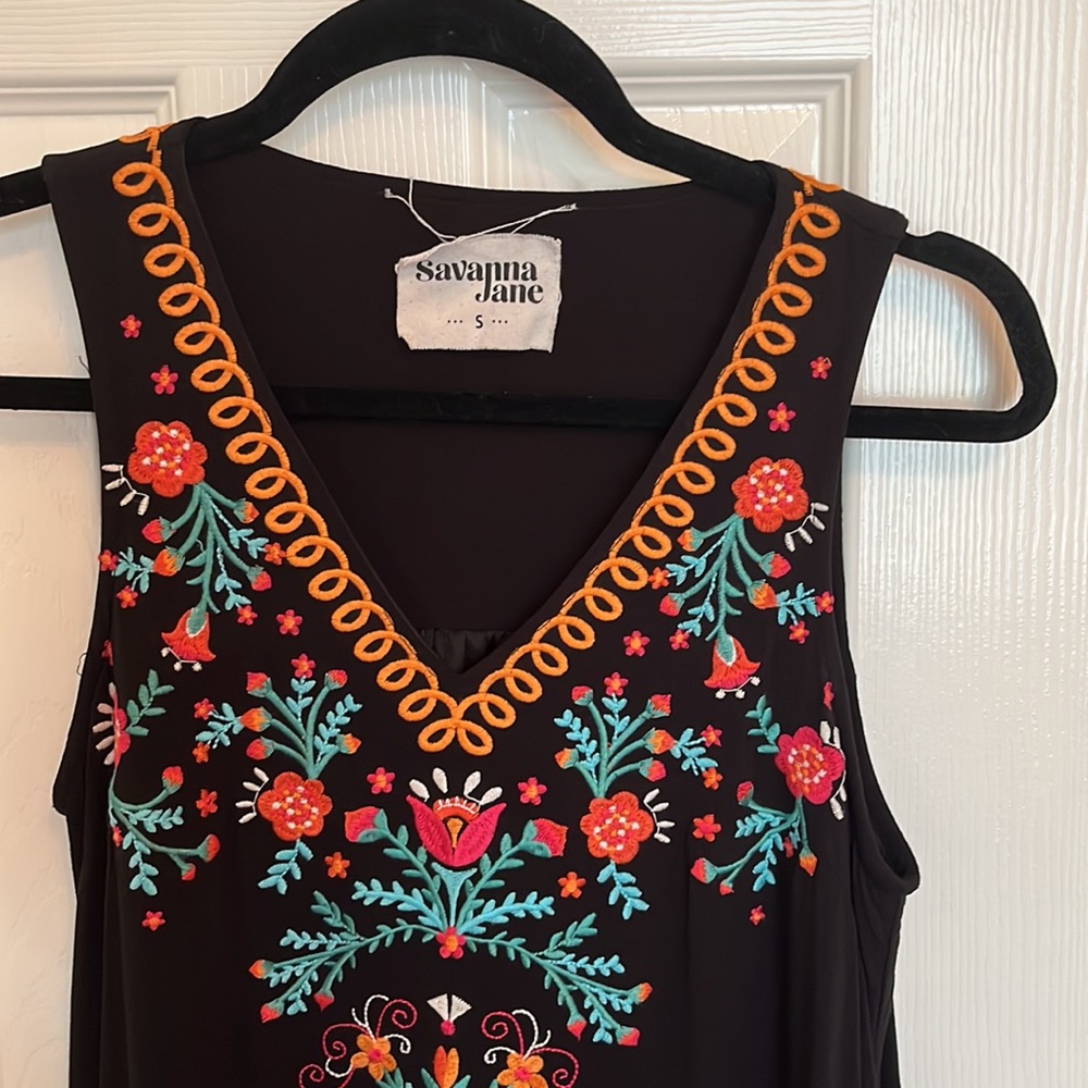 Savanna Jane Floral Embroidered Dress - Picture 2 of 9